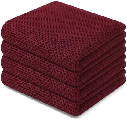 Homaxy 100% Cotton Waffle Weave Kitchen Dish Towels 4-Pack by Homaxy