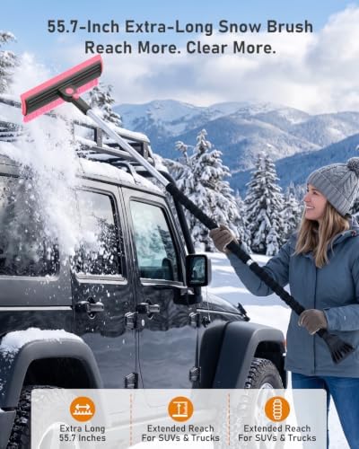 helloleiboo 55.7" Snow Brush and Ice Scrapers - Image 5