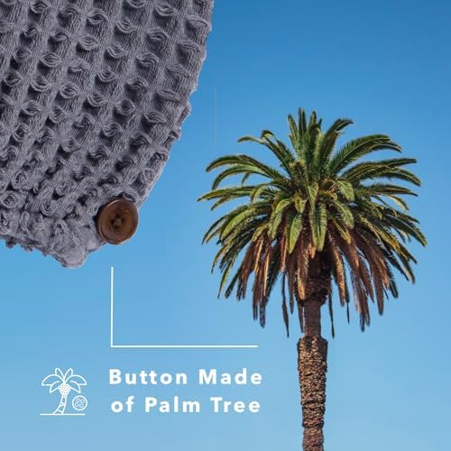 Luxury Organic Japanese Cotton Hair Drying Waffle Towel Wrap - Image 4