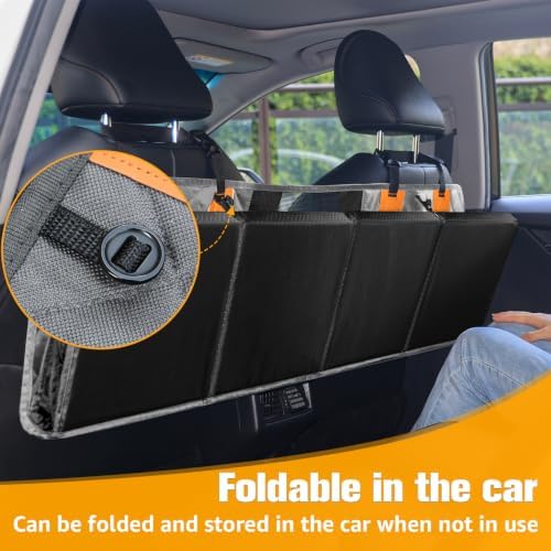 PETICON Dog Car Seat Cover for Back Seat, Hard Bottom Back Seat Extender - Image 6