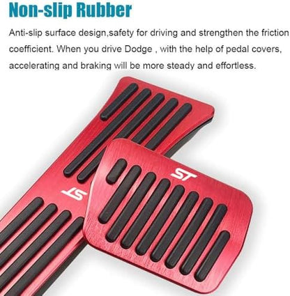 LEXLEY 2PCS Aluminum Brake Gas Pedal Covers - Image 5