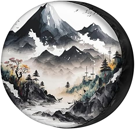 Delerain Spare Tire Cover Mountain Wheel Covers Waterproof Dust-Proof UV Sun by Delerain