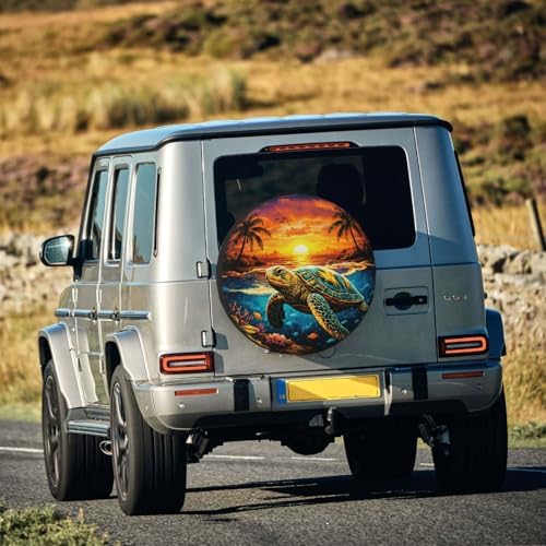 Sea Turtle Spare Tire Cover Weatherproof Wheel Protectors Universal Wheel Covers - Image 7