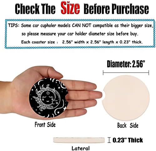 2.56" Small Absorbent Car Coasters - Image 3