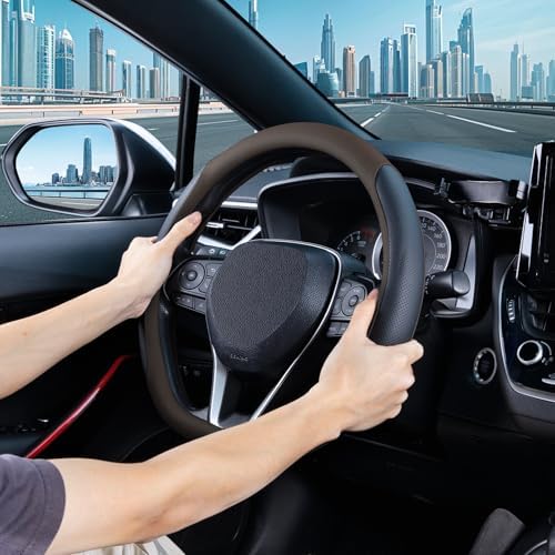 SEG Direct D Shaped Steering Wheel Cover 14.5-15 inch - Image 2