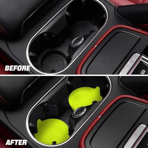 Zpana Bling Car Cup Holder Coaster, Shockproof Auto Interior Decorative Coasters - Image 5