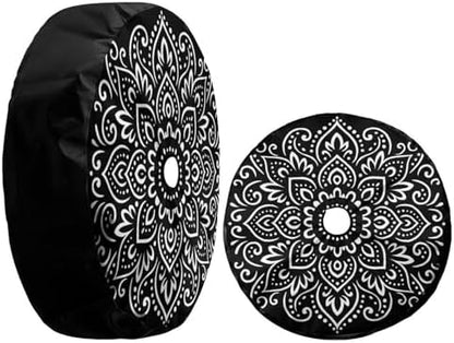 KiuLoam Tribal Ethnic Floral Mandala Spare Tire Cover - Image 5