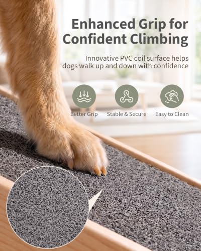 Dog Ramp for Large Dogs, 6 Adjustable Heights, Upgraded Anti-Slip - Image 2