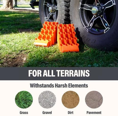 SECURITYMAN Wheel Chocks | Trailer Chocks | Tire Chocks Durable, Solid Wheel - Image 5