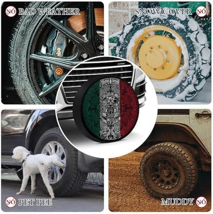 Mexico Aztec Calendar Tire Covers, Dust-Proof Weatherproof Wheel Covers Wheel - Image 4