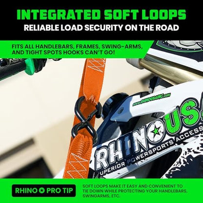 Rhino USA Motorcycle Tie Down Straps - Image 3
