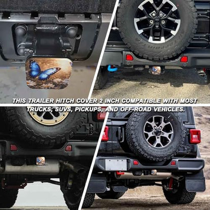 Trailer Hitch Cover 2 Inch Square Receiver Hitch Cover Rubber Tube Plug - Image 5