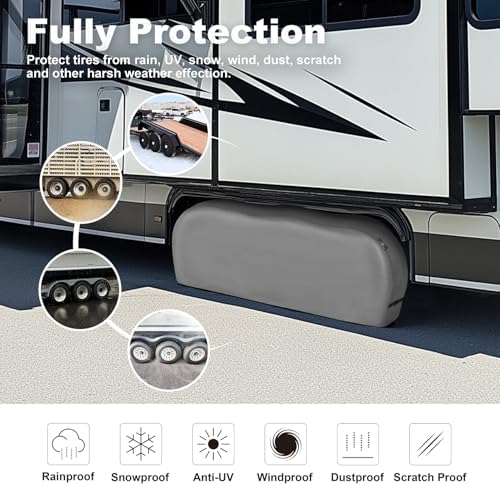 Explore Land Triple Axle Tire Cover Fit Tire Diameters 29"-31.75" - Image 5