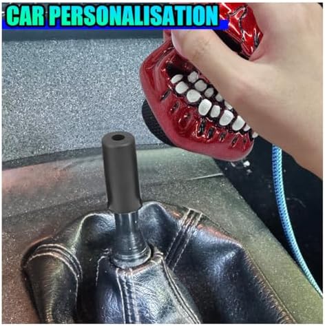 Skull Car Gear Shift Knob, Big Tooth Gear Stick Shifter Knob - Image 6