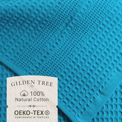 GILDEN TREE Waffle Towels for Bathroom, 100% Cotton Quick Dry Towel, Waffle - Image 2