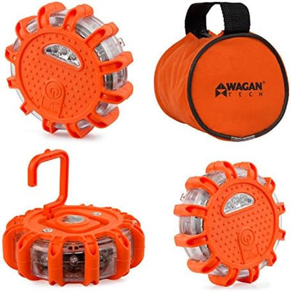 Wagan EL2639-3 FRED Flashing Roadside Emergency Disc LED Flare 9 Flash Modes by WAGAN