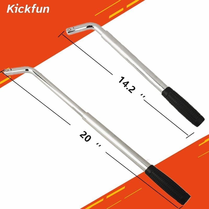20" Lug Wrench 17/19/21/23mm Labor Saving Car Wheel Nut Remover - Image 2