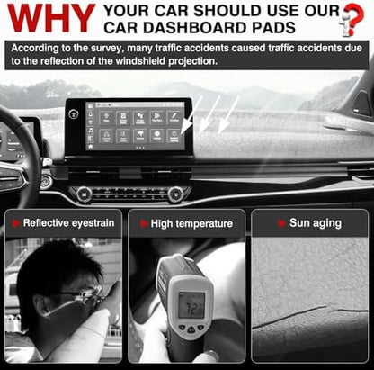 Autorder Dashboard Cover Mat for Honda Prologue 2024 2025 2026 Accessories Dash - Image 2