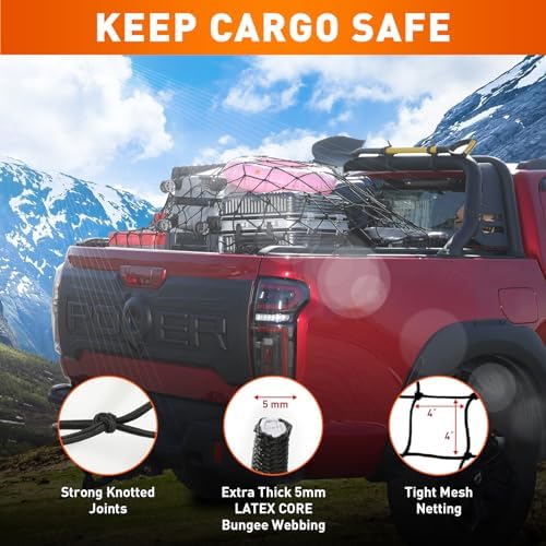Suu66 Heavy Duty Cargo Net for Pickup Truck Bed - Image 6