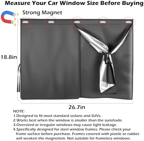 2 Pack Car Window Shades for Side Window - Image 2