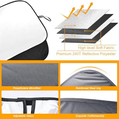 Foldable Front Windshield Sunshade fit - Image 7