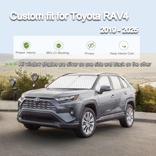 KMF Thicken Car Window Shades for Toyota RAV4 2019-2025 Accessories, 5th Gen - Image 6