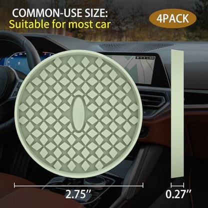 ME.FAN Car Cup Coasters Silicone Car Coasters/Cup Mats, Non-Slip Recessed Car - Image 3