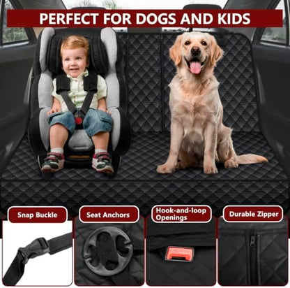 Dog Car Seat Cover for Back Seat, Waterproof Back Seat Cover for Dogs, - Image 3