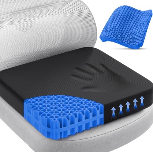 TushGuard Gel Seat Cushion for Long Sitting, Breathable Thick Patent Design by TushGuardSeatCushonsPillows