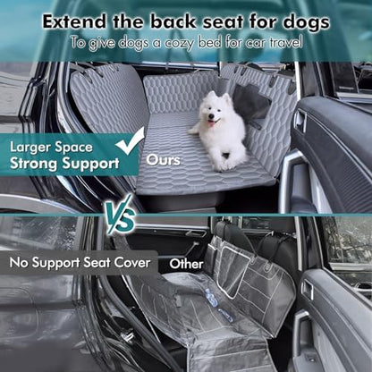 Chumajor L Back Seat Extender for Dogs, Hard Bottom, Waterproof, 400 lb - Image 2
