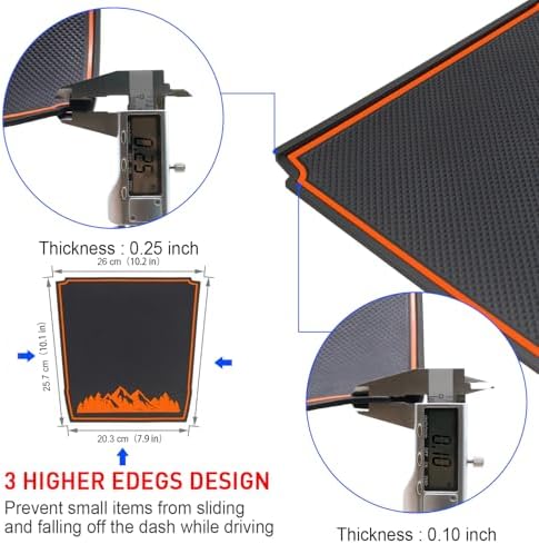 Dashboard Mats for Subaru Crosstrek Accessories 2018-2023, Forester 2019+ - Image 5