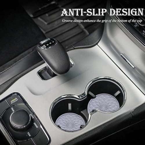 2 Pack Silicone Car Cup Holder Coaster – 2.75 Inch Non-Slip Drink Mat, - Image 3