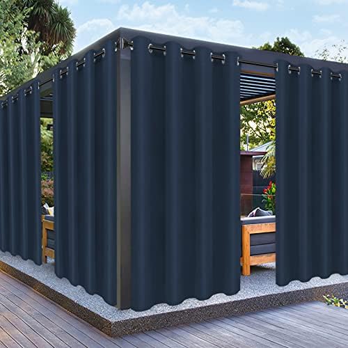 PureFit Outdoor Curtains for Patio Waterproof Weatherproof Outside Curtains by PureFit