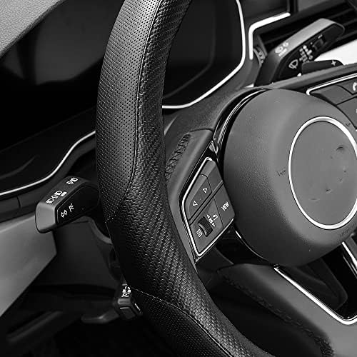 YHONGJT Soft Microfiber Leather Anti-Slip Car Steering Wheel Cover, Universal - Image 2