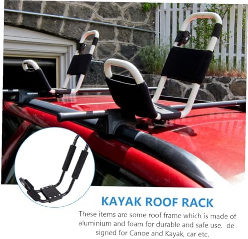 2 Pcs J Shaped Kayak Roof Rack for Car SUV Truck Crossbar Mount - Image 6