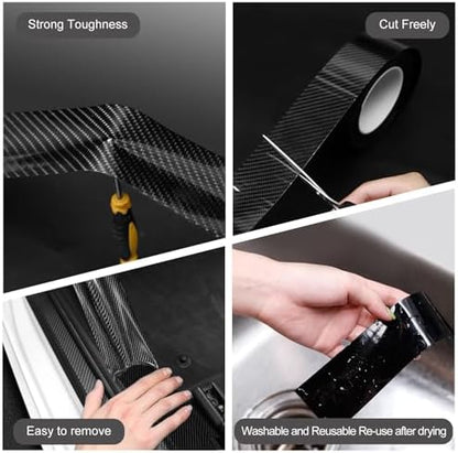 Storystore Car Door Edge Guard, 4 in x 33 Ft Black Door Edge Protector - Image 3