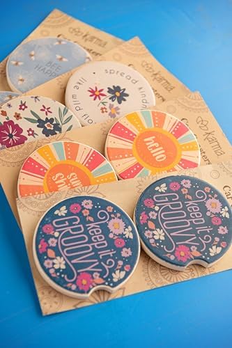 Karma Gifts Boho Car Coasters - Image 3