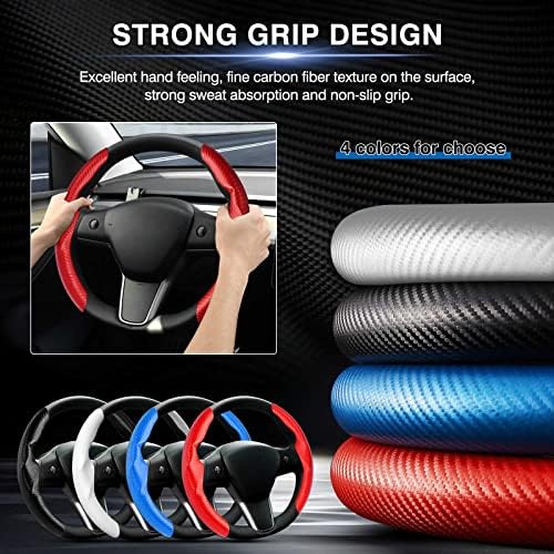 Canvcle Steering Wheel Cover for Tesla Model 3/Y 2016-2025 2026 - Image 5