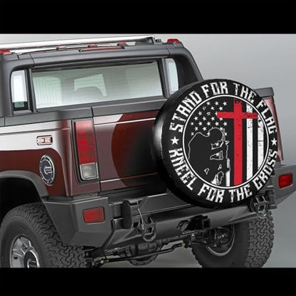 American Flag Spare Tire Cover Wheel Protectors Waterproof Wheel Covers - Image 4