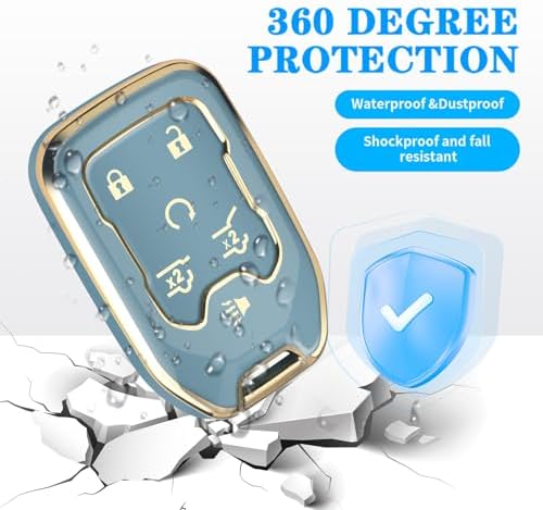 for Chevy GMC Key Fob Cover 6 Buttons Key Case 2016-2025 - Image 5