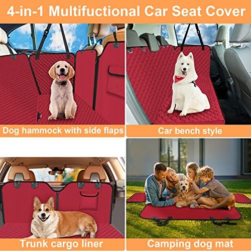 Mancro Dog Car Seat Cover, Waterproof Back Seat Pet Cover - Image 4
