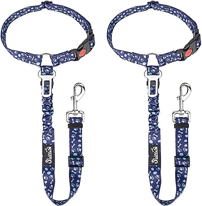 SlowTon Dog Seat Belt for Car, 2 Pack Dog Car Harness Seatbelt by SlowTon