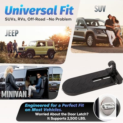 Car Door Latch Step for Roof Access, Aluminum Hook Doorsteps Universal Fit for - Image 6