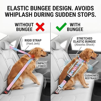 Dog Seat Belt Harness, 2-in-1 Tangle-Free Chew Proof - Image 7