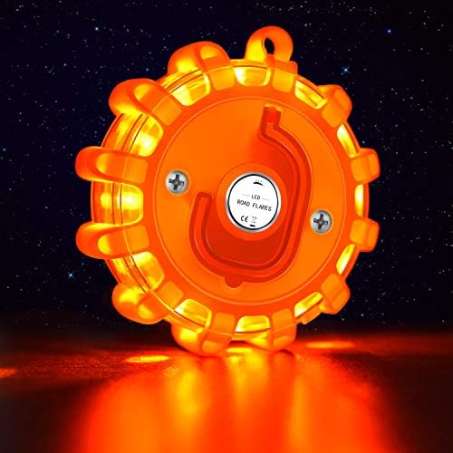 Tobfit 3 Pack LED Road Flares Emergency Lights Roadside Safety Beacon Disc - Image 5