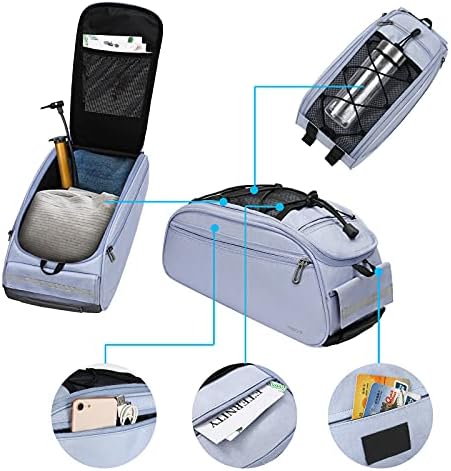 MOSISO Bike Rack Bag, Waterproof Bicycle Trunk Pannier Rear Seat Pouch - Image 3