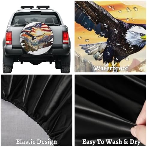 Eagle Spare Tire Cover 16in Spare Wheel Covers Tire Storage Cover - Image 4
