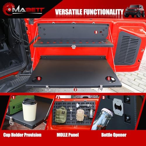 Mabett Tailgate Table for 2021-2026 Ford Bronco Accessories 2/4-Door - Image 3