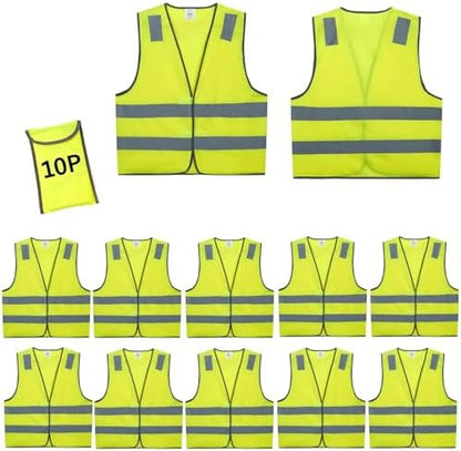 Safety Vests 10 Pack by SafetyClothing