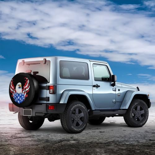 American Flag Spare Tire Cover, Universal Waterproof & Dustproof Wheel - Image 5